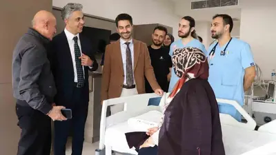 Kuyrukluyıldız ve Taş’tan yatarak tedavi gören hastalara ziyaret