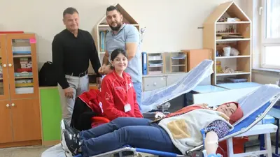 Çivril’de minikler 1 günde 100 ünite kan bağışı topladı