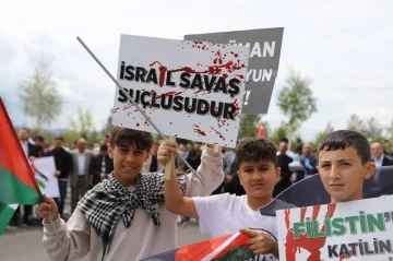 Ağrı’da Filistin’e destek yürüyüşü yapıldı
