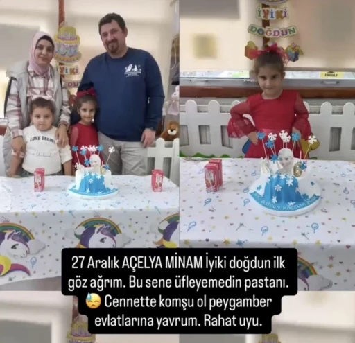 Akaryakıt istasyonu faciasında eşini ve iki kızını kaybeden annenin y&uuml;rek yakan doğum g&uuml;n&uuml; paylaşımı
