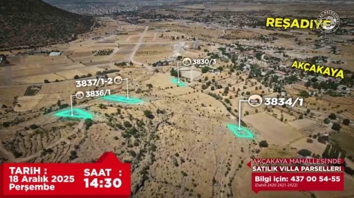 Ak&ccedil;akaya ve End&uuml;rl&uuml;k&rsquo;te 30 prestijli parsel ihaleyle satışta
