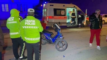 Aksaray&rsquo;da motosiklet ile otomobil &ccedil;arpıştı: 1 yaralı
