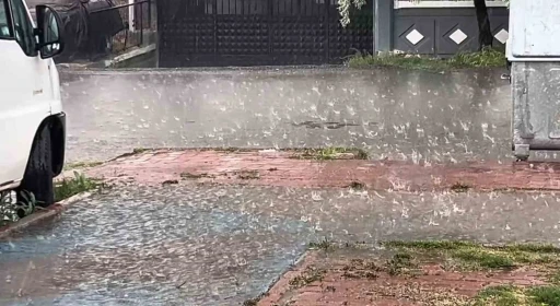 Aksaray&rsquo;da şiddetli yağmur
