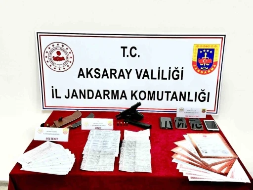 Aksaray&rsquo;da tefeci operasyonu: 1 tutuklama

