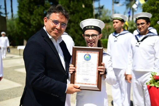Aksaz&rsquo;da temsili askerlik t&ouml;reni duygusal anlara sahne oldu