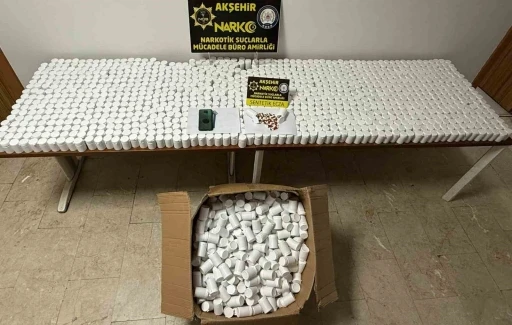 Akşehir&rsquo;de 10 milyon liralık uyuşturucu operasyonu
