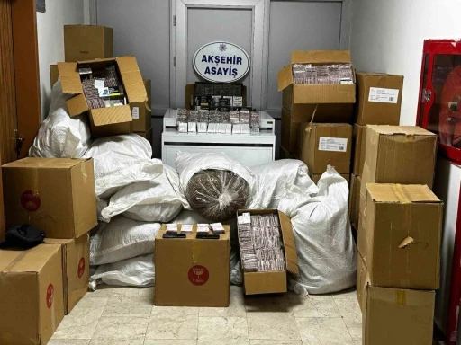 Akşehir&rsquo;de ka&ccedil;ak t&uuml;t&uuml;n operasyonu
