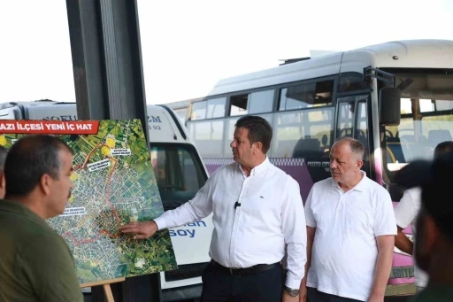 Akyazı’nın yeni minibüs hattında seferler başladı
