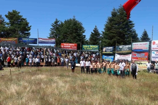 Alaçam’daki şenlikte Başpehlivan Resul Güne orman şehitleri adına güreşti
