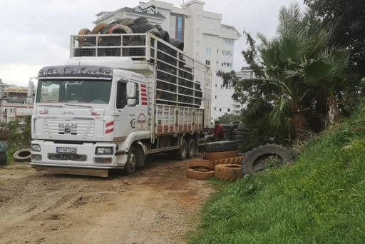 Alanya&rsquo;da 6 yılda 30 tır atık ara&ccedil; lastiği, geri d&ouml;n&uuml;ş&uuml;mle ekonomiye kazandırıldı
