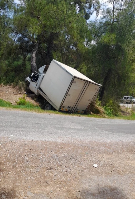Alanya&rsquo;da kamyonet ağaca &ccedil;arptı: 1 &ouml;l&uuml;, 1 ağır yaralı

