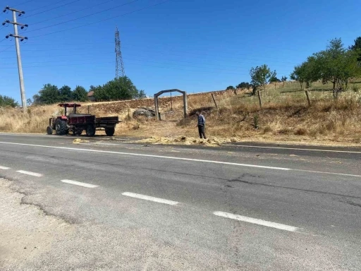 Alev alev yanan römork paniğe sebep oldu
