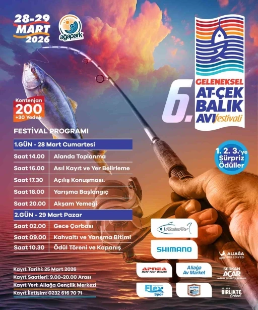 Aliağa&rsquo;da &rsquo;6. Geleneksel At-&Ccedil;ek Balık Avı Festivali&rsquo; coşkusu başlıyor
