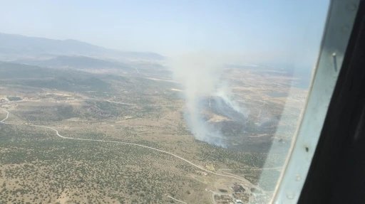 Aliağa’da ziraat arazilerinde yangın
