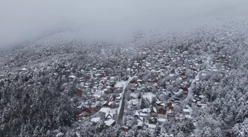 Amanos eteklerinde kış masalı: Zorkun Yaylası&rsquo;nda kar g&uuml;zelliği

