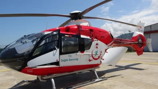 Ambulans helikopter ge&ccedil;en yıl 299 hasta i&ccedil;in havalandı
