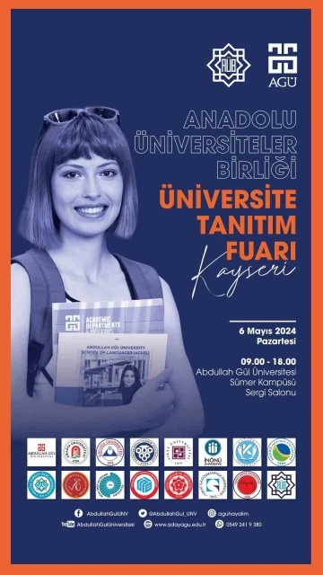 Anadolu Üniversiteler Birliği Fuarları AGÜ’de başlıyor
