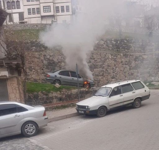 Ankara’da araç yangını
