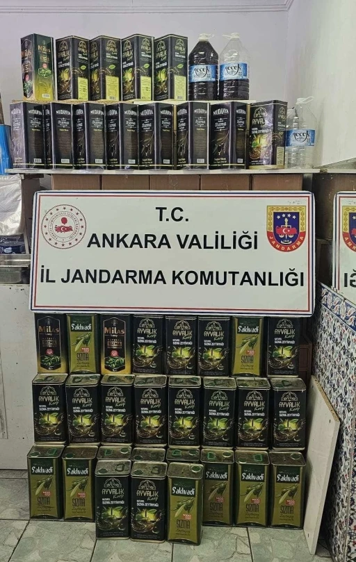 Ankara&rsquo;da bir bu&ccedil;uk ton ka&ccedil;ak zeytinyağı ele ge&ccedil;irildi

