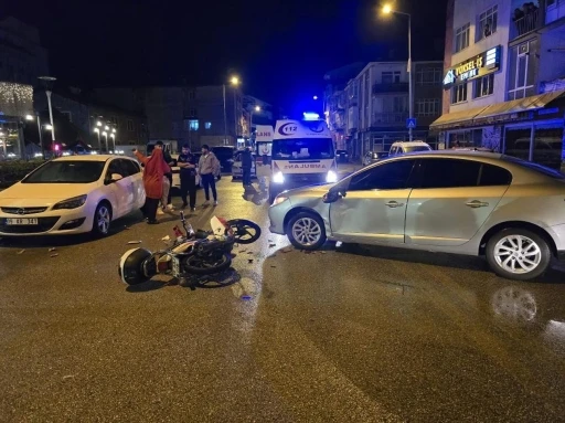 Ankara’da motosikletle otomobil çarpıştı: 1 yaralı
