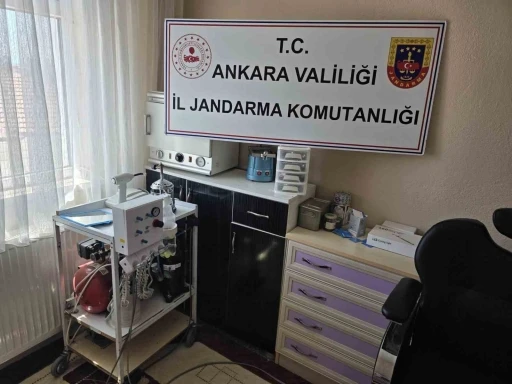 Ankara&rsquo;da sahte diş doktoruna operasyon
