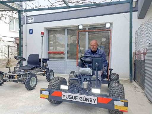Ankaralı usta kendi imkanlarıyla go-kart yaptı, seri üretime geçti
