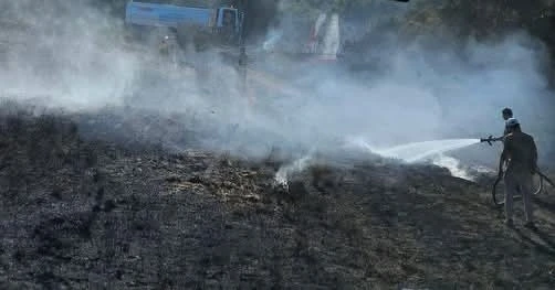 Antakya&rsquo;da bah&ccedil;e yangını
