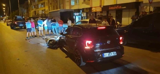 Antalya&rsquo;da otomobil ile motosikletin &ccedil;arpıştığı kazada 1 kişi yaralandı
