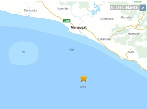 Antalya K&ouml;rfezi&rsquo;nde 4,1 deprem
