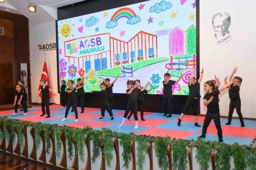 AOSB Anaokulu&rsquo;nda ilk mezuniyet heyecanı

