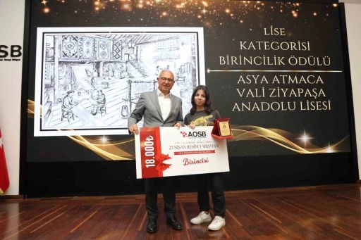 AOSB’nin geleneksel resim yarışmasında ödüller sahiplerini buldu
