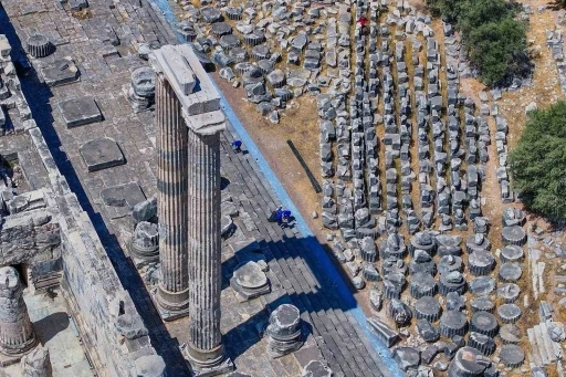 Apollon Tapınağı’nda gece ziyaretleri için hazırlıklar sürüyor
