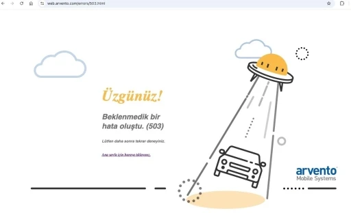 Araç takip sistemi çöktü
