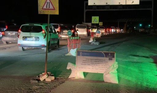 Arnavutköy Çevre Yolu’nda İSKİ çalışması çileye dönüştü
