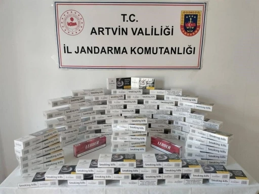 Artvin’de jandarmadan kaçakçılığa darbe
