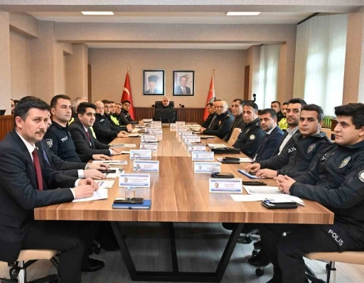 Asayiş değerlendirme toplantısı yapıldı
