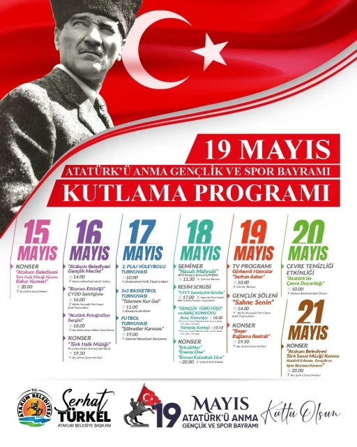 Atakum Belediyesi’nden 19 Mayıs programı
