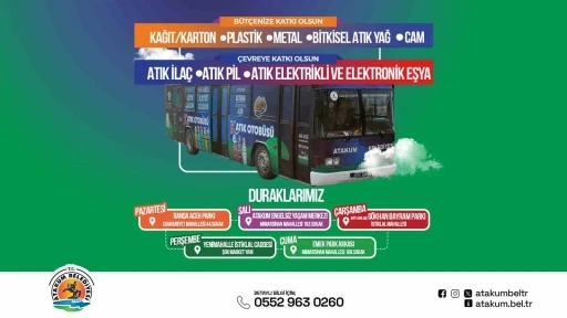 Atakum Belediyesi "Katık Otob&uuml;s&uuml;" sıfır atıkla doğayı korumaya devam ediyor
