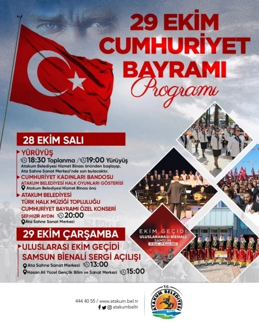 Atakum’da 29 Ekim’e özel kutlama

