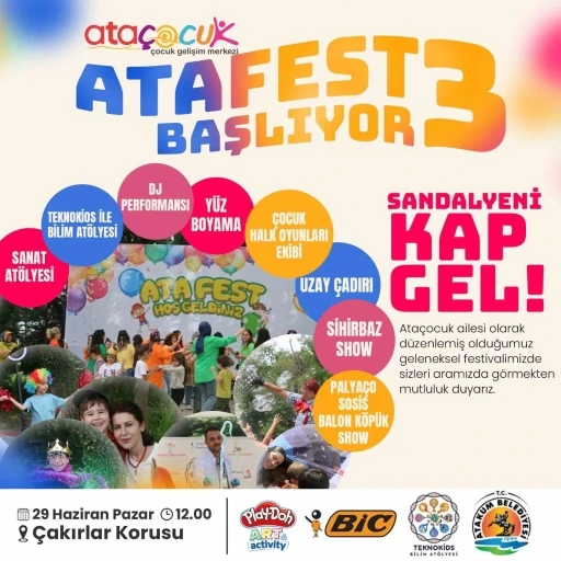 Atakum’da çocuklara doğayla iç içe festival: Atafest başlıyor
