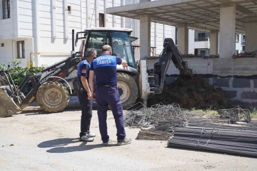 Atakum&rsquo;da kurallara uymayan inşaat firmalarına uyarı
