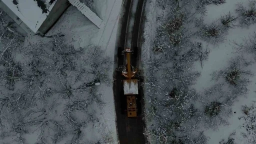 Atakum kırsalında kar mesaisi
