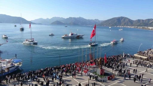 Atat&uuml;rk&rsquo;&uuml;n Marmaris&rsquo;e gelişinin 91. yıl d&ouml;n&uuml;m&uuml; t&ouml;renlerle anıldı
