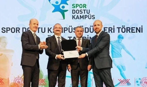 Atat&uuml;rk &Uuml;niversitesi&rsquo;ne "Spor dostu kamp&uuml;s" sertifikası aldı

