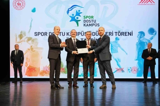 Atatürk üniversitesi &quot;Spor dostu kampüs&quot; unvanına layık görüldü
