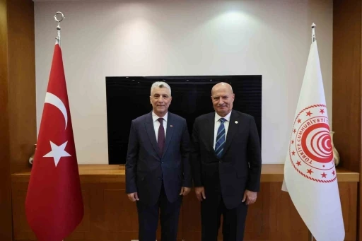 ATO Başkanı Baran, Bakan Bolat&rsquo;a iş d&uuml;nyasının beklentilerini iletti
