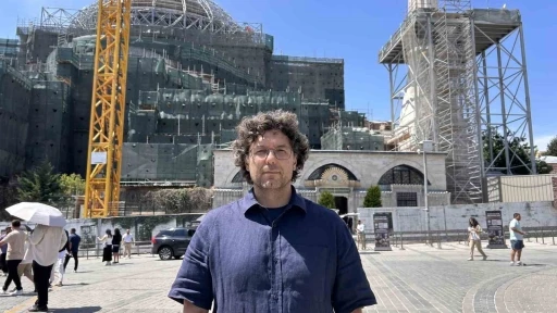 Ayasofya-i Kebir Cami-i Şerifi&rsquo;ndeki restorasyon &ccedil;alışmalarında yeni aşamaya gelindi
