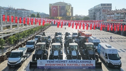 Aydın B&uuml;y&uuml;kşehir Belediyesi filosuna 22 yeni ara&ccedil; takviyesi
