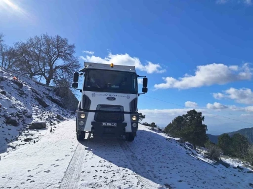 Aydın B&uuml;y&uuml;kşehir Belediyesi&rsquo;nden Paşa Yaylası&rsquo;nda tuzlama &ccedil;alışması
