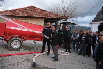 Aydın Büyükşehir Belediyesi’nin yangın söndürme tankeri dağıtımı sürüyor
